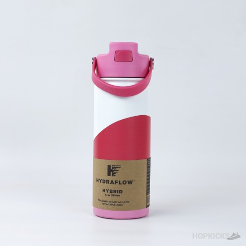 17-oz Color Block Hybrid Flipstraw Bottle Pink Rose