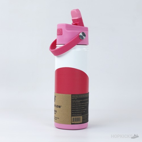 17-oz Color Block Hybrid Flipstraw Bottle Pink Rose