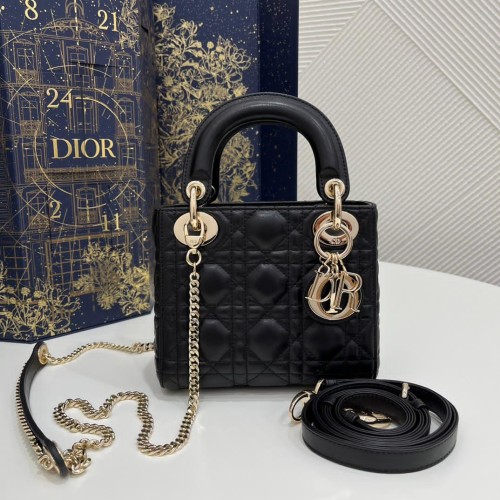 Mini Lady Dior Bag Gray Cannage Lambskin (top tier 1:1 pre order)