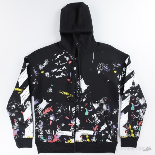 OFF-WHITE Galaxy Brushed Zip Up Hoodie