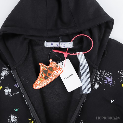 OFF-WHITE Galaxy Brushed Zip Up Hoodie