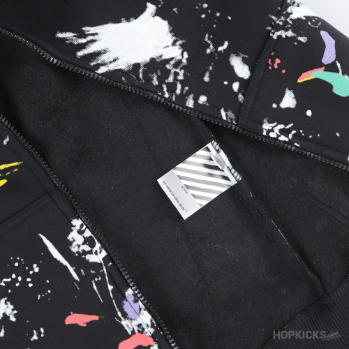 OFF-WHITE Galaxy Brushed Zip Up Hoodie