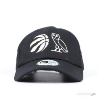 OVO x Toronto Raptors x New Era Adjustable Cap – Black (NBA Official)