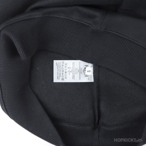 Fendi Bag Bugs Eyes Rubber Eyes Sweatshirt Black