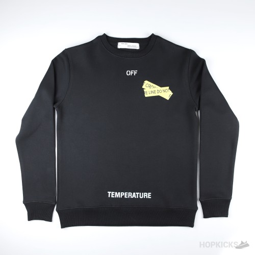 Off-White Fire Tape Sweatshirt Black