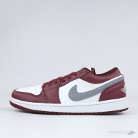 Jordan 1 Low White Bordeaux