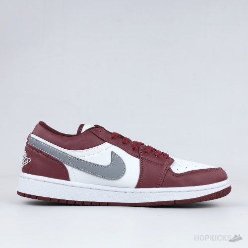 Jordan 1 Low White Bordeaux