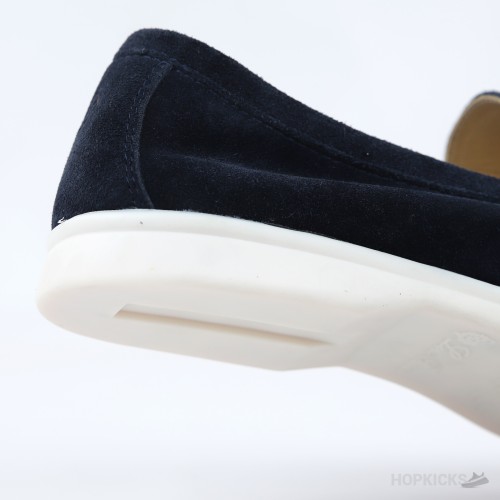 Loro Piana Summer Walk Loafers Suede Blue