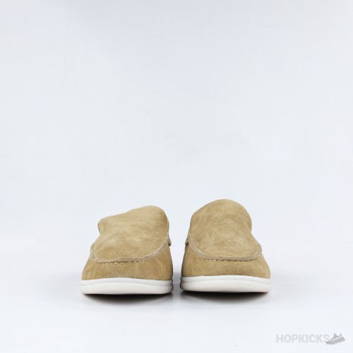 LoroPiana Summer Walk Loafers Suede Beige
