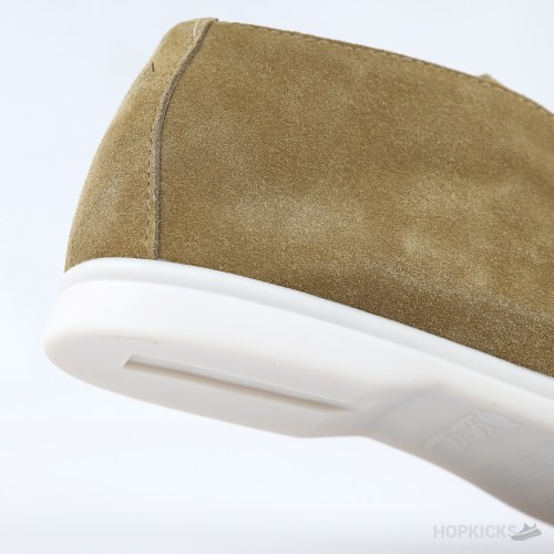 Loro Piana Open Walk Suede Ankle Boots - Beige/Sand