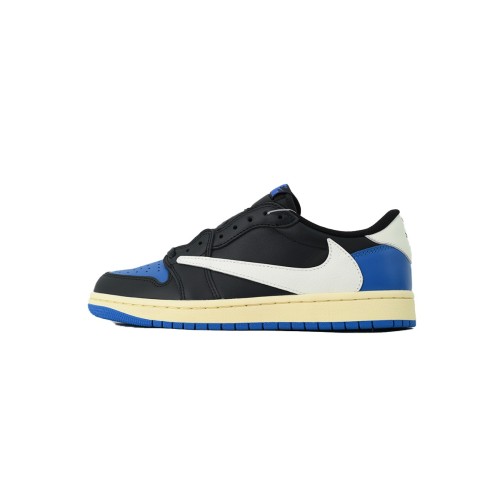 FRAGMENT x Travis Scott x Air Jordan 1 Retro Low OG Black Blue (Top tier 1:1 On pre order)