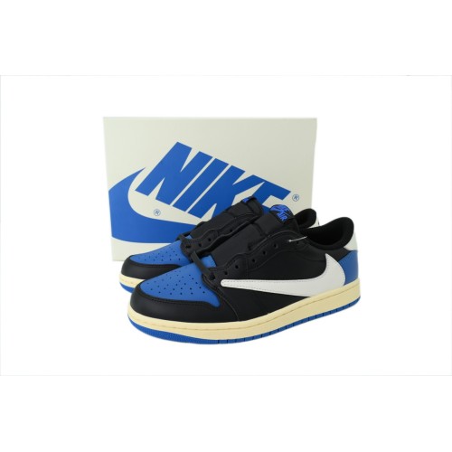 FRAGMENT x Travis Scott x Air Jordan 1 Retro Low OG Black Blue (Top tier 1:1 On pre order)