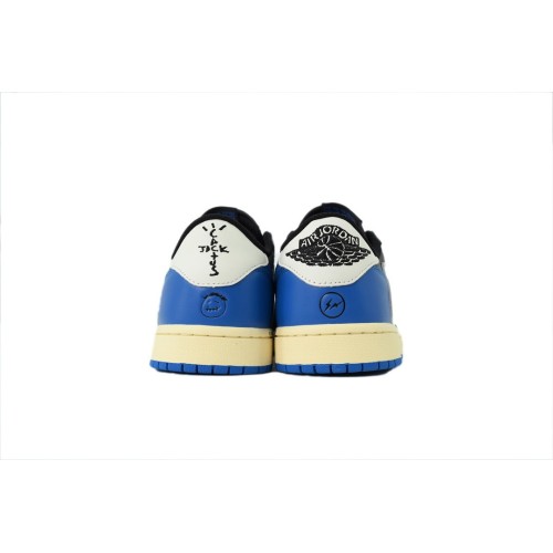 FRAGMENT x Travis Scott x Air Jordan 1 Retro Low OG Black Blue (Top tier 1:1 On pre order)