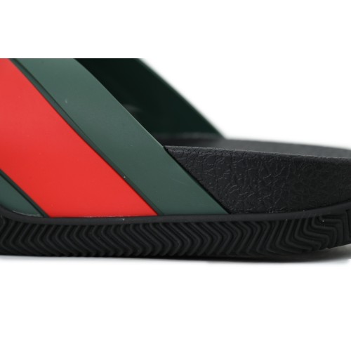GUCCI Rubber Slide Sandal Red and Green (Top tier 1:1 On pre order)