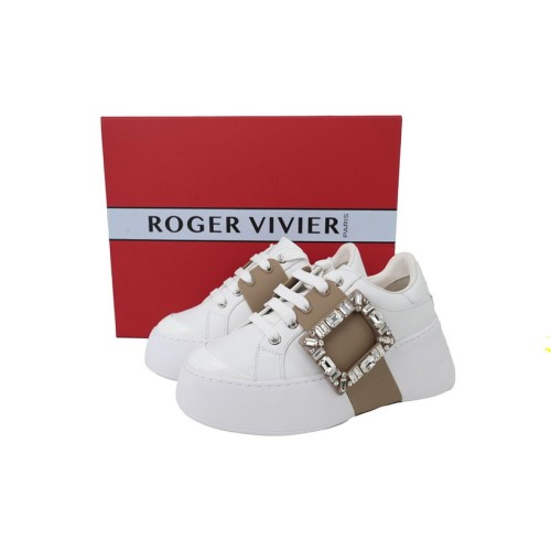 Roger Vivier White Brown Buckle (top tier 1:1 pre order)