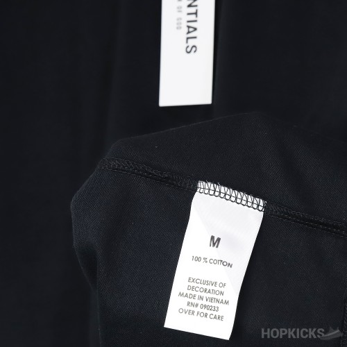 Essentials Black T-Shirt (Reflective)