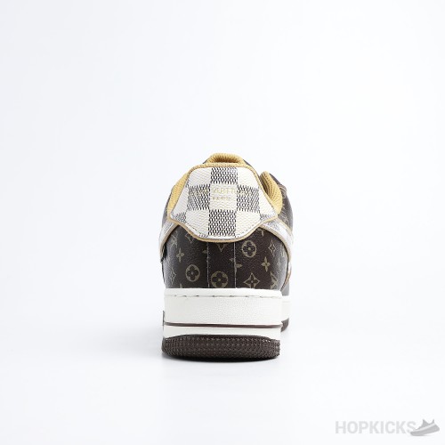 Air Force 1 Low x LV Monogram Brown Damier Azur