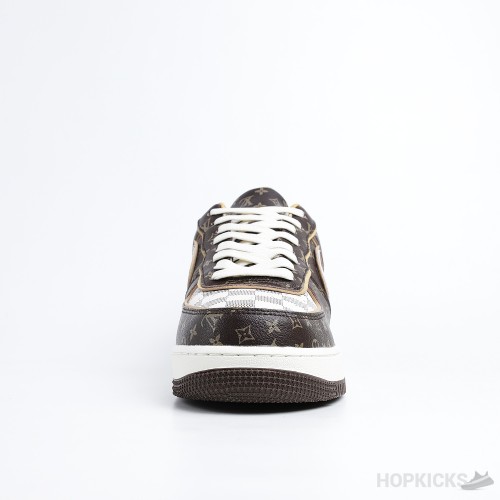 Air Force 1 Low x LV Monogram Brown Damier Azur