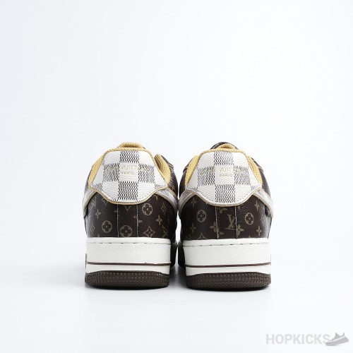 Air Force 1 Low x LV Monogram Brown Damier Azur