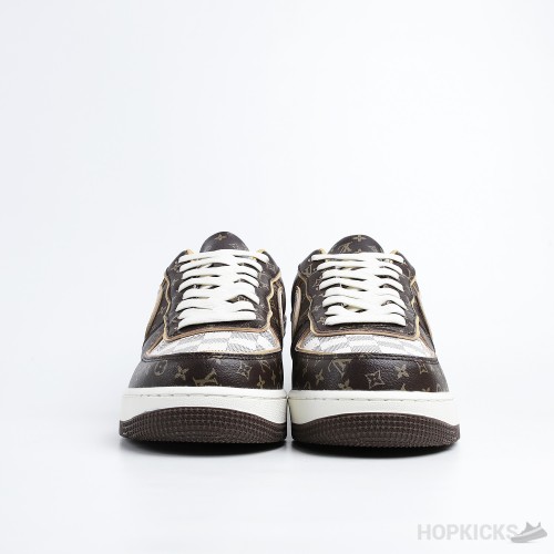 Air Force 1 Low x LV Monogram Brown Damier Azur