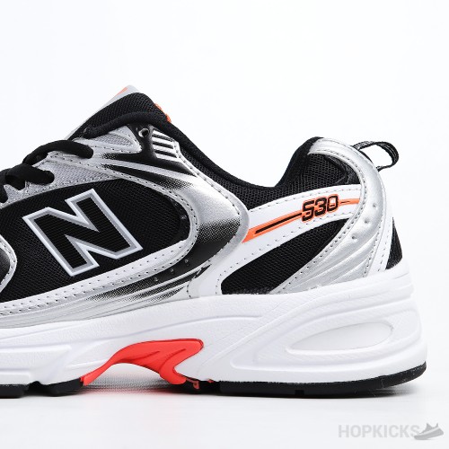 New Balance 530v2 White Black Red