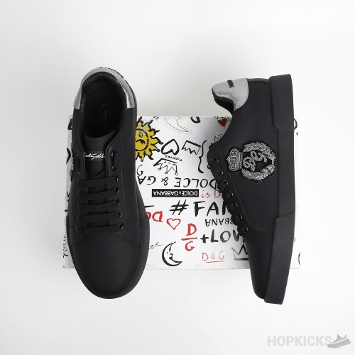 D&G Portofino Crown Patch Black