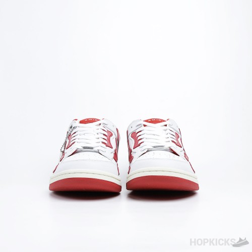 AMIRI Skel Panelled low Top White Red