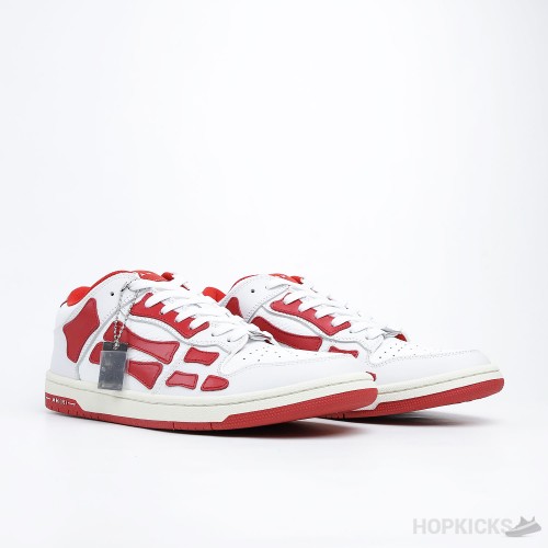 AMIRI Skel Panelled low Top White Red