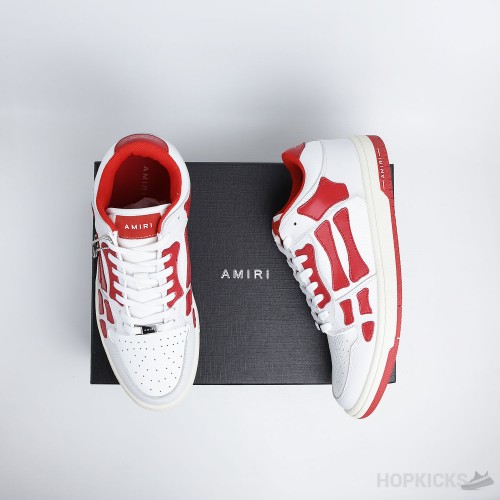 AMIRI Skel Panelled low Top White Red