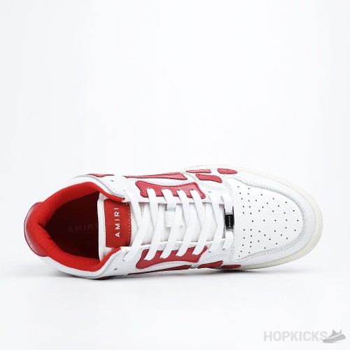 AMIRI Skel Panelled low Top White Red