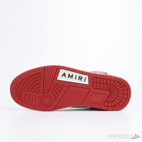 AMIRI Skel Panelled low Top White Red