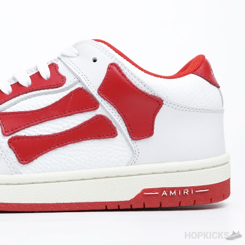 AMIRI Skel Panelled low Top White Red