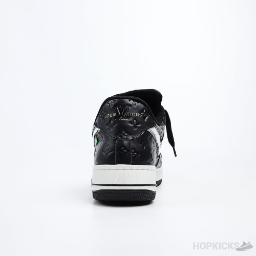 LV x Air Force 1 Trainer Sneaker Black White (Premium Batch)