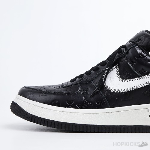 LV x Air Force 1 Trainer Sneaker Black White (Premium Batch)