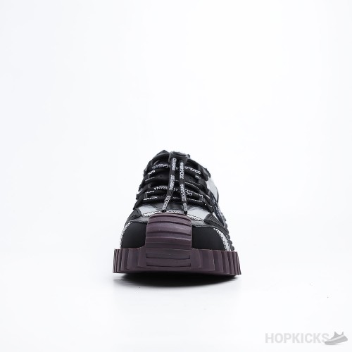 D&GG Silver and Black NS1 Sneakers