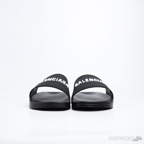 Balenciaga Pool Slide Black White