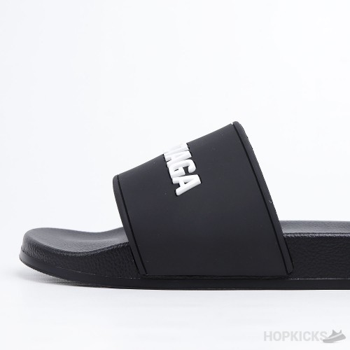 Balenciaga Pool Slide Black White