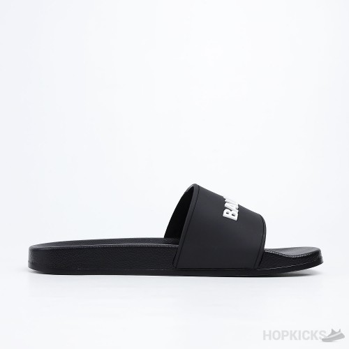 Balenciaga Pool Slide Black White