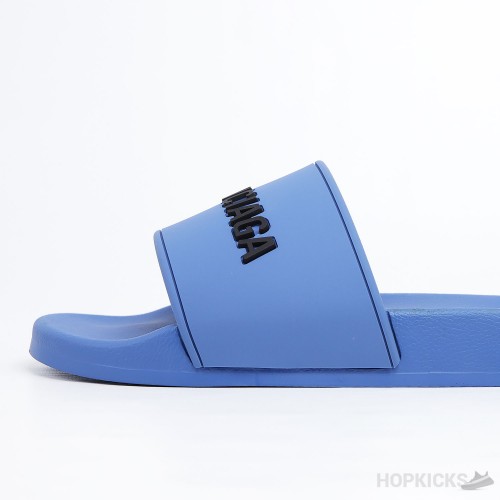 Bale*ciaga Pool Slide Blue 