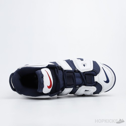 Air More Uptempo Olympic Blue and White