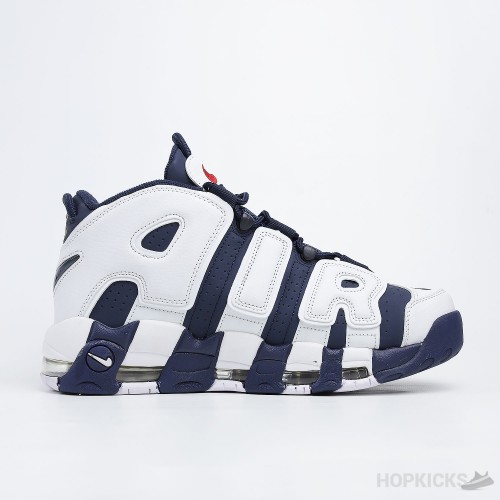 Air More Uptempo Olympic Blue and White