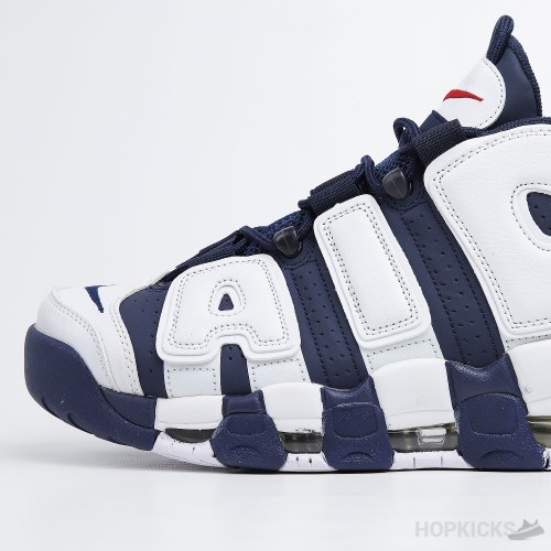 Air More Uptempo Olympic Blue and White