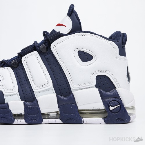 Air More Uptempo Olympic Blue and White