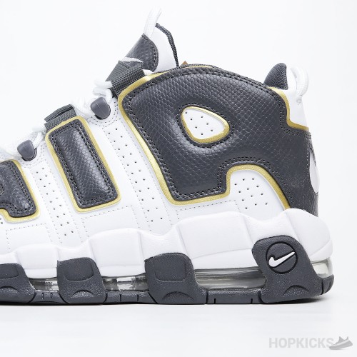 Air More Uptempo White Anthracite Metallic Gold