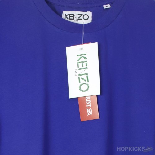 Kenzo All Over Navy long Fit T-Shirt