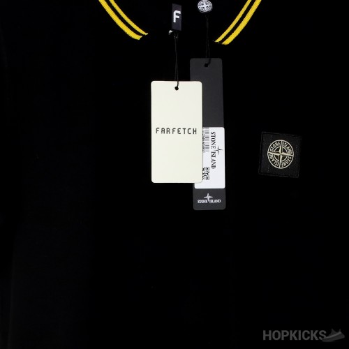 Stone Island Black Polo Shirt