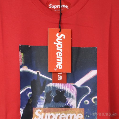 Supreme X Marshmallow Red T-Shirt