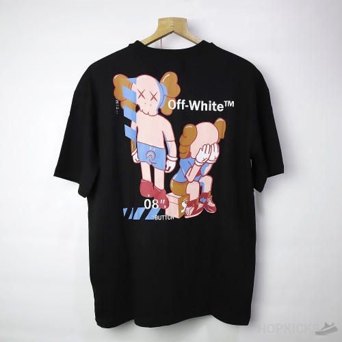 Off-White X Kaws Black T-Shirt