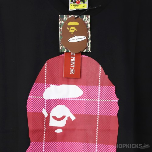 Bape Red Classic Print Black T-shirt (Economy Batch)