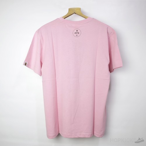Bape Classic Logo Brown Pink T-Shirt